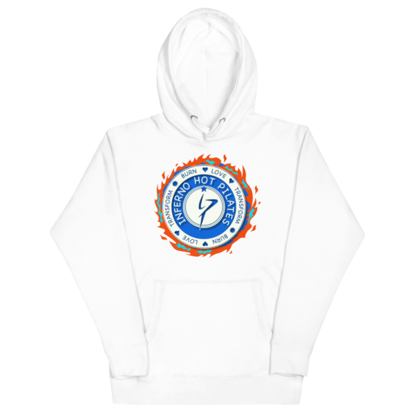 Flaming Logo Unisex Hoodie - Image 4
