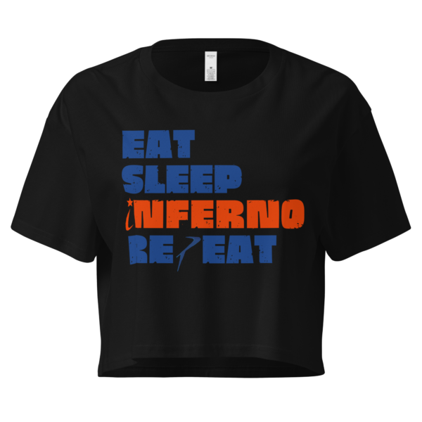"Eat Sleep Inferno Repeat" Women’s crop top - Image 2